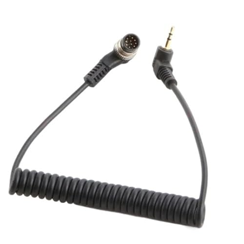 Cable de sincronización flash fuera de cámara compatible con cámaras DSLR de múltiples modelos.