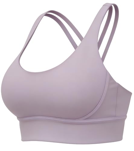 Image of Grace Form Strappy Sports Bra for Women Padded Push Up Sport Bra Athletic Running Workout Bra Yoga Bra