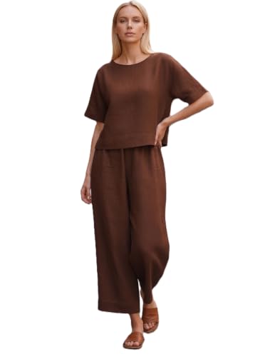 Image of Co ord Set for Women Stylish | Dress for Woman | Summer Cord Set for Women | Pajama Set | Pyjama Set for Beach & Resort Outfits Full Sleeve (29 C-1-3)