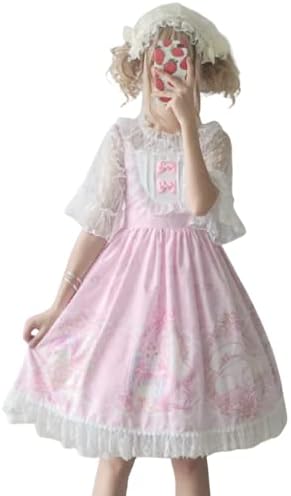 レディレイジー Lady Lazy ロリータ ジャンパースカート Jsk ノースリーブ ロリ ドレス ミニ ワンピース スカート レース 衣装 撮影 甘ロリ 姫 コスプレ アニメ 女装 服 Cosplay Lolita ゴシック 原宿 かわいい お嬢様 猫柄 ピンク Getsorocaba Com Br