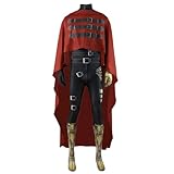 Naobciu Adult Vincent Valentine Cosplay Costume FF7 Horror Researcher Outfits (Women's, Small)