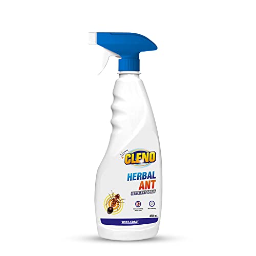 Image of Cleno Herbal Ant Repellent Spray|Kills and Repels Ants, Roaches, Fleas and More - 450 ml (Ready to Use) White