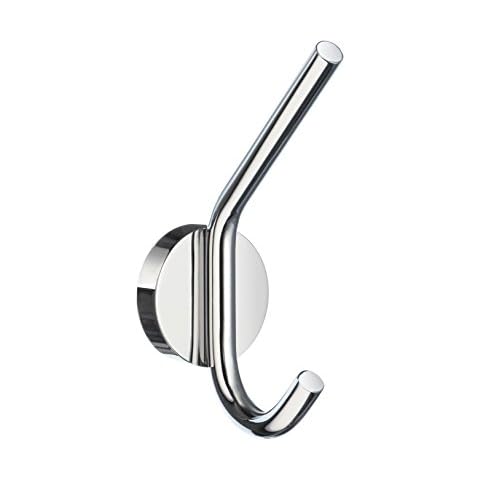 Smedbo "Home" Chromed Bath Robe Hook, Polished Chrome,Silver Cover