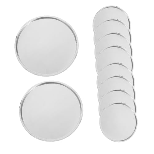 Unomor 10pcs Lab Weighing Dishes Aluminum Laboratory Scale Trays 50ml Sample Pans Precision Weighing Boats for Jewelry Industrial Use