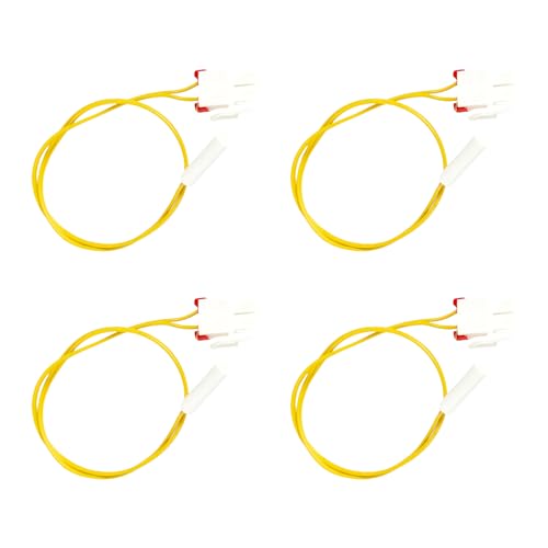 WEISUYUUS Set of 4 Refrigerator Temperature Sensors Defrost Function Probe Refrigerator Sensors Efficient Appliance Accessories