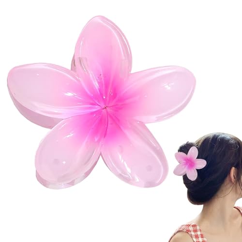 Pinces à cheveux florales, antidérapantes pour femmes, pinces à cheveux hawaïennes, fleurs colorées, accessoires de coiffure pour femmes, antidérapantes, accessoires de coiffure pour cheveux épais et