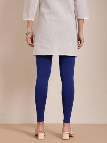 Image of TWIN BIRDS Super Stretchable Cotton Elasthane Fabric Ankle Length Leggings for Women