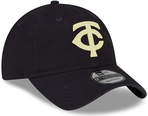 Image of New Era Unisex-Adult MLB Core Classic 9TWENTY Team Alternate 2 Adjustable Hat Cap One Size Fits All - Minnesota Twins Navy