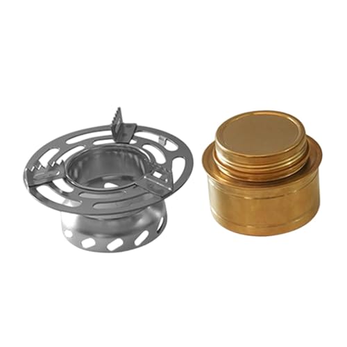 Milageto Soporte para Olla de Camping, Soporte para Horno de Acero Inoxidable, Estante para Quemador de Alcohol, Soporte para Horno para mochilero, Barbacoa, Juego de Quemadores