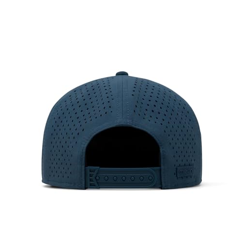 Image of melin Trenches Icon Hydro, Performance Snapback Hat, Water-Resistant Flat Bill Caps for Men & Women, Golf, Running or Workout