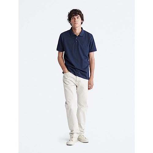 Calvin Klein Men's Smooth Cotton Monogram Logo Polo Shirt4