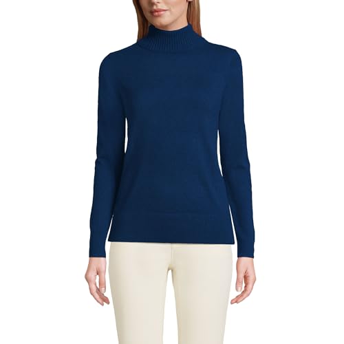 Image of Lands' End Women's Cashmere Turtleneck Sweater