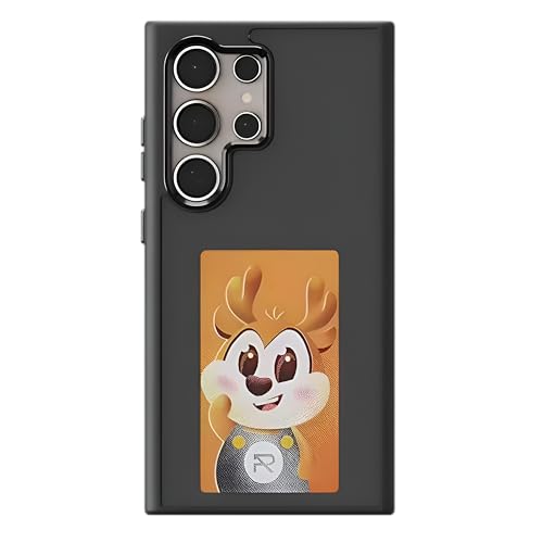 Image of Smart E-Ink NFC Compatible with Samsung Galaxy S24 Ultra| Custom Image Display | NFC Enabled Custom Patterns (Black)