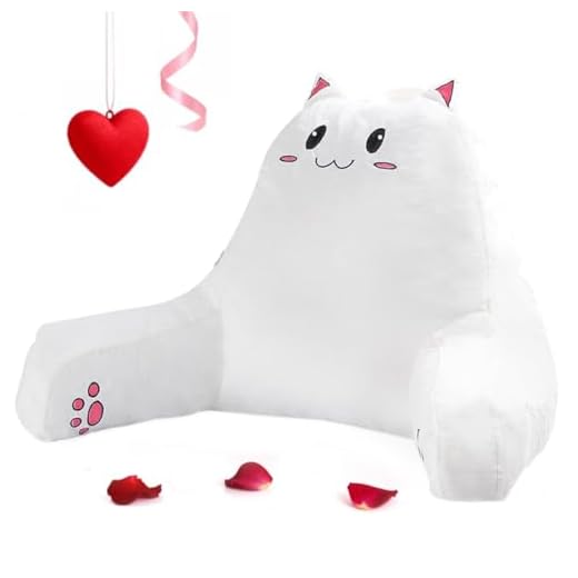 Adorable Kitty Reading Pillow for Comfort