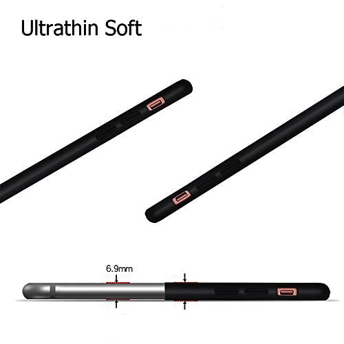 Image of Mobile Back Cover Case for Oneplus 6 (Silicone Case|CameraProtection|Black SC1510)