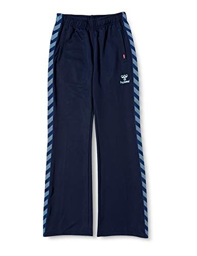 [ヒュンメル] ロングパンツ レディースウォームアップ ネイビー×ラディエンスブルー (7065) 日本 M (日本サイズM相当)