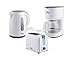 Produktbild Elta 3-teiliges Frühstücksset Classic Line - Filterkaffeemaschine 1,25L, Wasserkocher STRIX Control 1,7L, Toaster mit Brötchenaufsatz -
