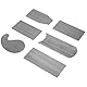 ASNOMY 6-teiliger Ziehklingensatz, Ziehklinge, Schrankschaber Schrankschäler Stärke 0.8 mm
