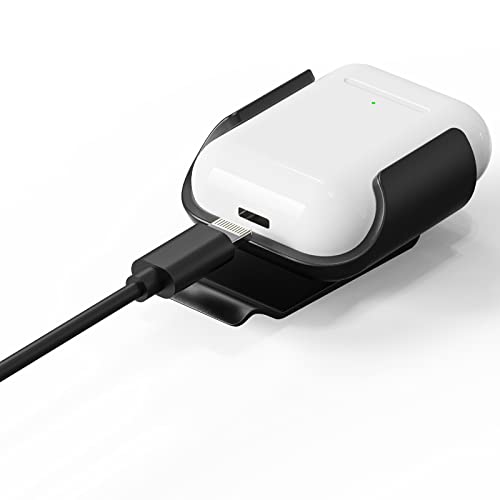 Geekria 2 Pack Earbuds Case Ultra Light Belt Clip Pocket Holder, Compatible With Appl Airpod, Airpod 2 True Wireless Earbuds, Charging Port Accessible (Black) #TOP4