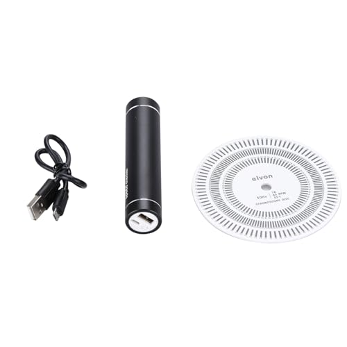Plateau tournant 50 Hz 33/45/78 tr/min pour enregistrements LP Stroboscopique Vitesse Stroboscope Lumière + Disque Tachymètre Calibrage