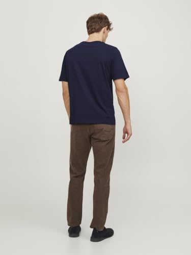 JACK & JONES Herren JJPAULOS Tee SS Crew Neck, Navy Blazer/C W. 2 x Navy Blaz, S – Ansicht 3