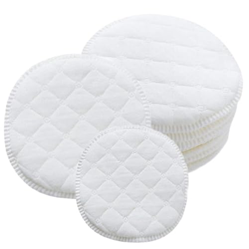 12 Pcs Reusable Cotton Nursing Pads Washable Breastfeeding Pads Natural Color Nursing Pads Made with Organic Cotton