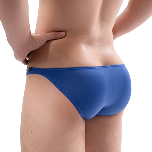 Summer Code Mens Basic Bikini Briefs Pack Low Rise Ice Silk Underwear
