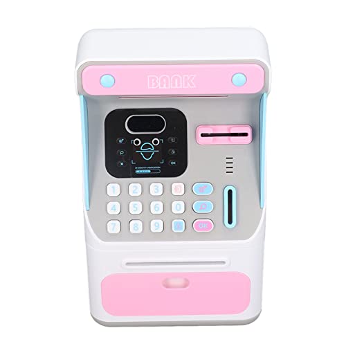 Kadimendium Caja de Ahorros para Cajeros Automáticos para Niños, Fácil de Operar, Hucha Electrónica de Plástico, Duradera para Niños Cover