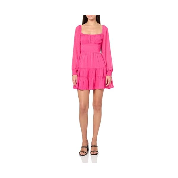 Speechless Women's Long Sleeve Babydoll Dress