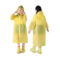 2 Pack Kids Rain Coat for Girls and Boys Lightweight Reusable Portable Raincoats Kids Waterproof Rain Poncho with Hoods and Sleeves Children Raincoat for Travel Outdoor Climbing Hiking