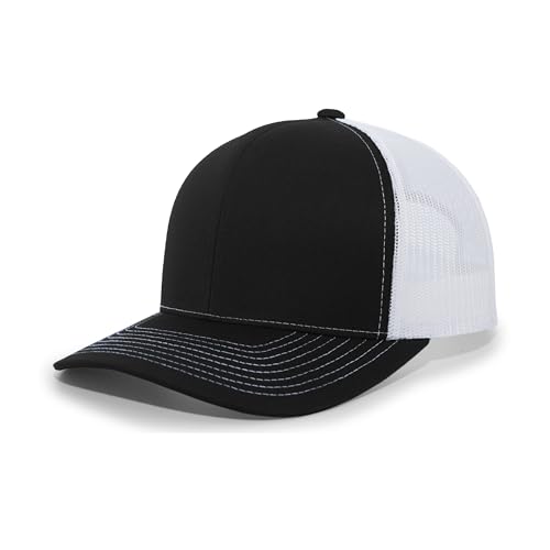 Image of Pacific Headwear Contrast Stitch Trucker Snapback