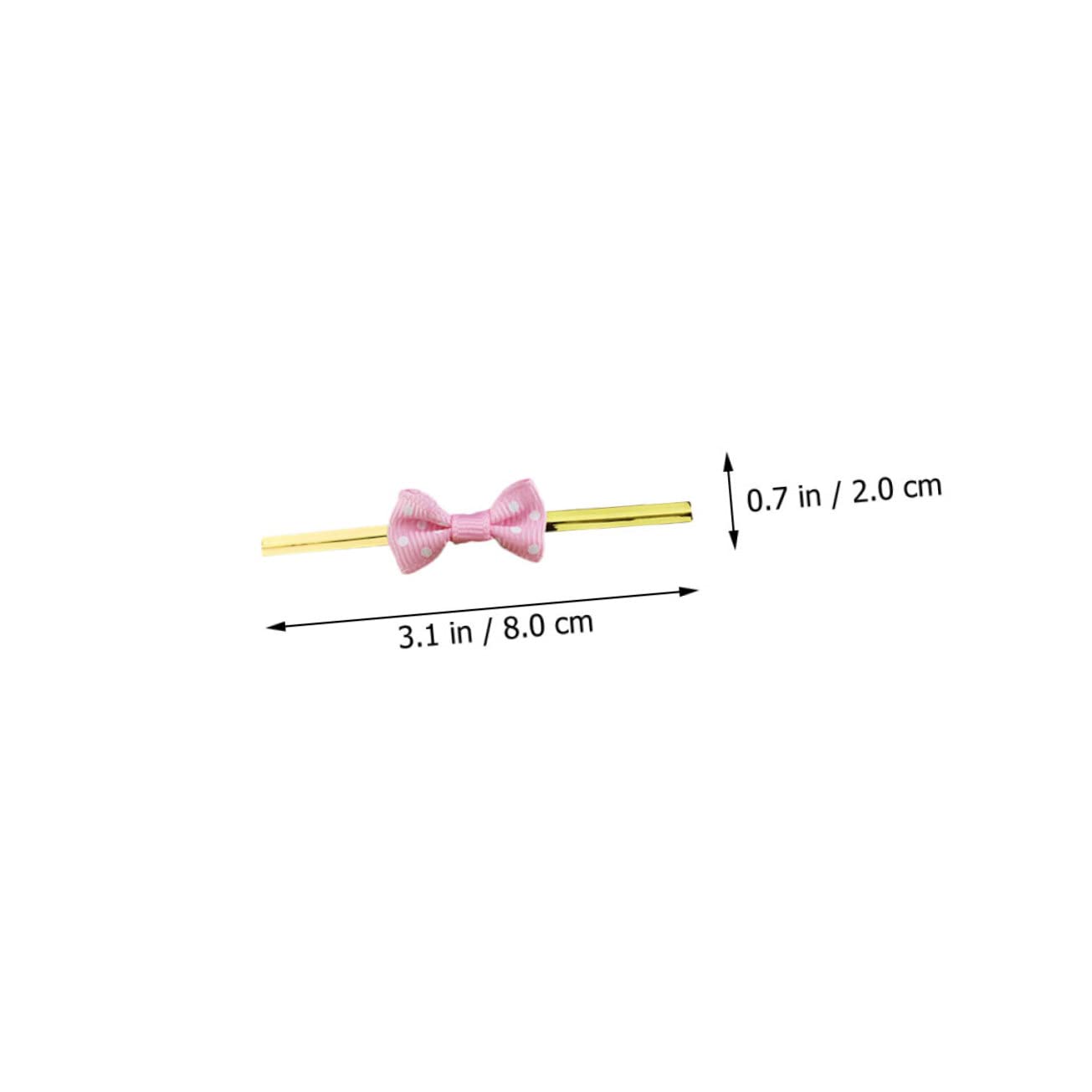 jojofuny 5 Set Legatura Rosa Busta Fiocchi Pre Legati Archi Caramella Borse Cravatte Tortuose Lacci di Chiusura per Borsa Fiocchi Avvolgenti Fil di Ferro 200 Pezzi * 5