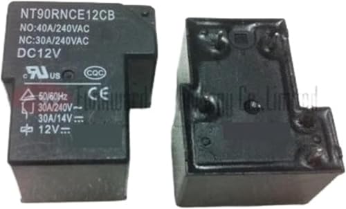 Relais T90 12V 30A NT90RNCE12CB à 5 broches pour circuits imprimés électroniques