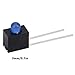 100Pcs LED Holder,3mm LED Light Diodes LED Holder,90 Degree Bend Lamp Holder with LED Industrial (Blue Light)