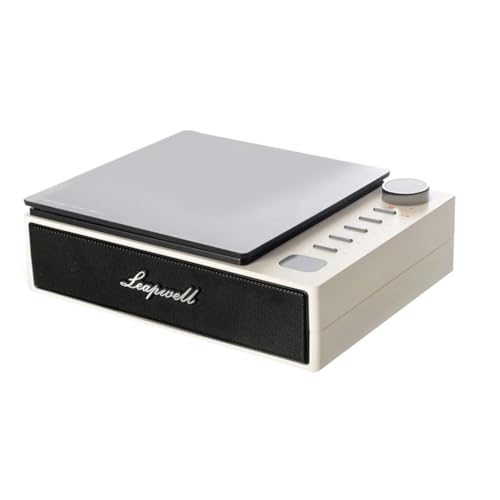 Ghnbajzls Reproductor de CD portátil inalámbrico con altavoces Bluetooth, radio FM, reproductor de álbum de música, máquina de CD para el hogar, repetidor AB inglés