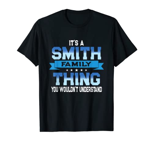 Divertente Smith Family Reunion Tee Matching Vacation Maglietta