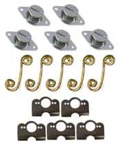 Self Ejecting Quarter Turn Buttons with Springs and Backplates