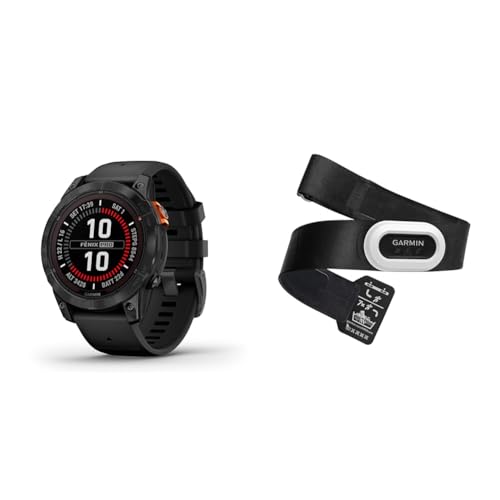 Garmin fēnix ​​7 Pro Solar - Reloj GPS Multideporte con Carga Solar, Pantalla táctil, Linterna LED, Frecuencia cardíaca, Mapas, 22 días de batería & Monitor de Frecuencia Cardiaca, Negro.