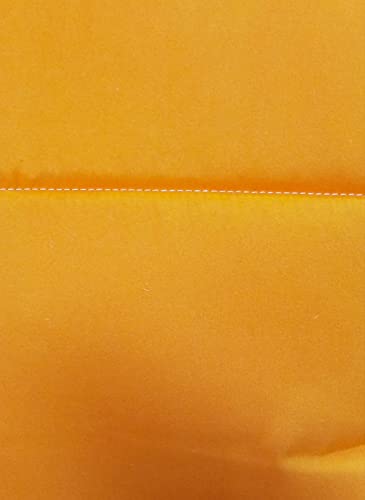 Corredocasa Piumone Trapunta Double Face Interno in Morbida e Soffice Lana Merinos Agnellata Disponibile Tutte le Misure (Arancione, Singolo)