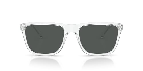 Image of Armani Exchange Man Sunglasses Matte Grey Frame, Orange Mirror Red Lenses, 61MM