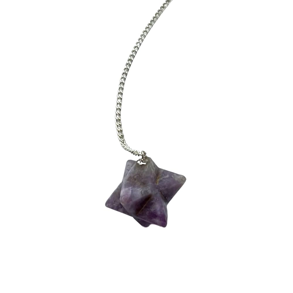 VIE Merkaba Star Pendulum, Lepidolite