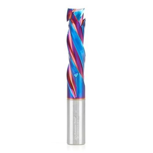 Image of Amana Tool Spektra Extreme Tool Life Solid Carbide CNC Compression Spiral Router Bit, 46014-K, 1 /2 D x 1-5 /8 CH x 1 /2 Shank x 3-1 /2 Inch Long 3 Flute