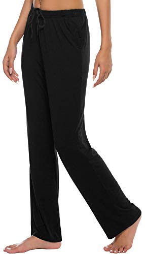 JINSHI Womens Pajama Pants with Pockets Soft Comfortable Lightweight Elastic Drawstring Modal Pajama Bottoms Lounge Pants3