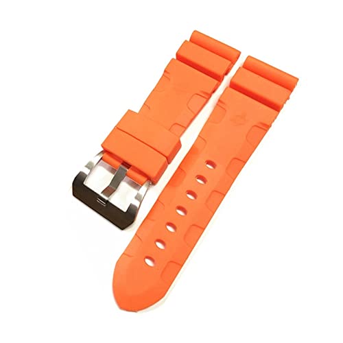 Bracelet de montre compatible 441 caoutchouc silicone homme 24mm gris