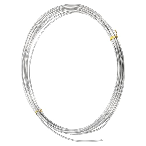 sourcing map Cable de resistencia de calefacción de 16 pies, alambre de calibre 12 de 2 mm, elemento calefactor de nicromo, bobina de alambre de resistencia para electrodomésticos, industria,