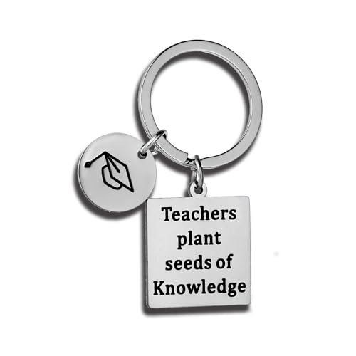 BESPMOSP Teacher Teacher Keyring Graduation Gifts for Teacher Appreciation Week Gifts Teacher's Day Gift Thank You Gift for Teacher Birthday Gifts Teacher Present