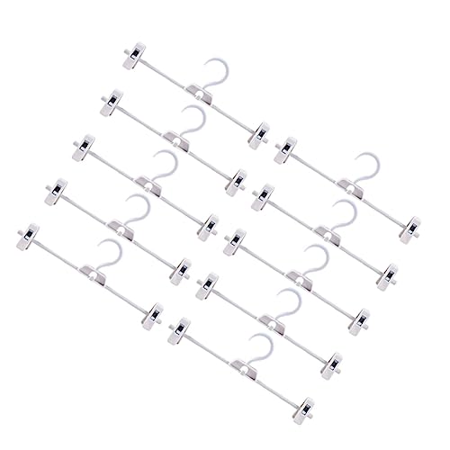 SOLUSTRE Adjustable Clothing Hangers Plastic Pants Clip Hangers Home Laundry Rack Storage