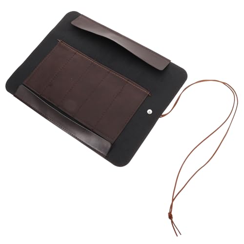 JEWEDECO Bolsa Enrollable Organizador Portátil de Cuero Sintético para Herramientas Ligera y Fácil de Almacenar para Cuchillos de Talla y Uso en Movimiento
