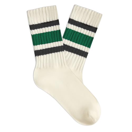 Image of Century Star Retro Striped Novelty Socks For Women Vintage Casual Crew Socks Sporty Calf Socks Cotton Socks Women