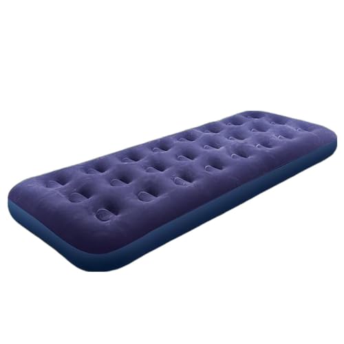 Enjoy Youth エアーマット シングル ダブル【約22CM厚さ】耐荷重400kg 折り畳み式 キャンプ マット キャンプ テントマット車中泊 防災 避難用 厚手 軽量 コンパクト 防水防潮 持ち運び便利 簡単収納 収納袋付き (186*76*22c